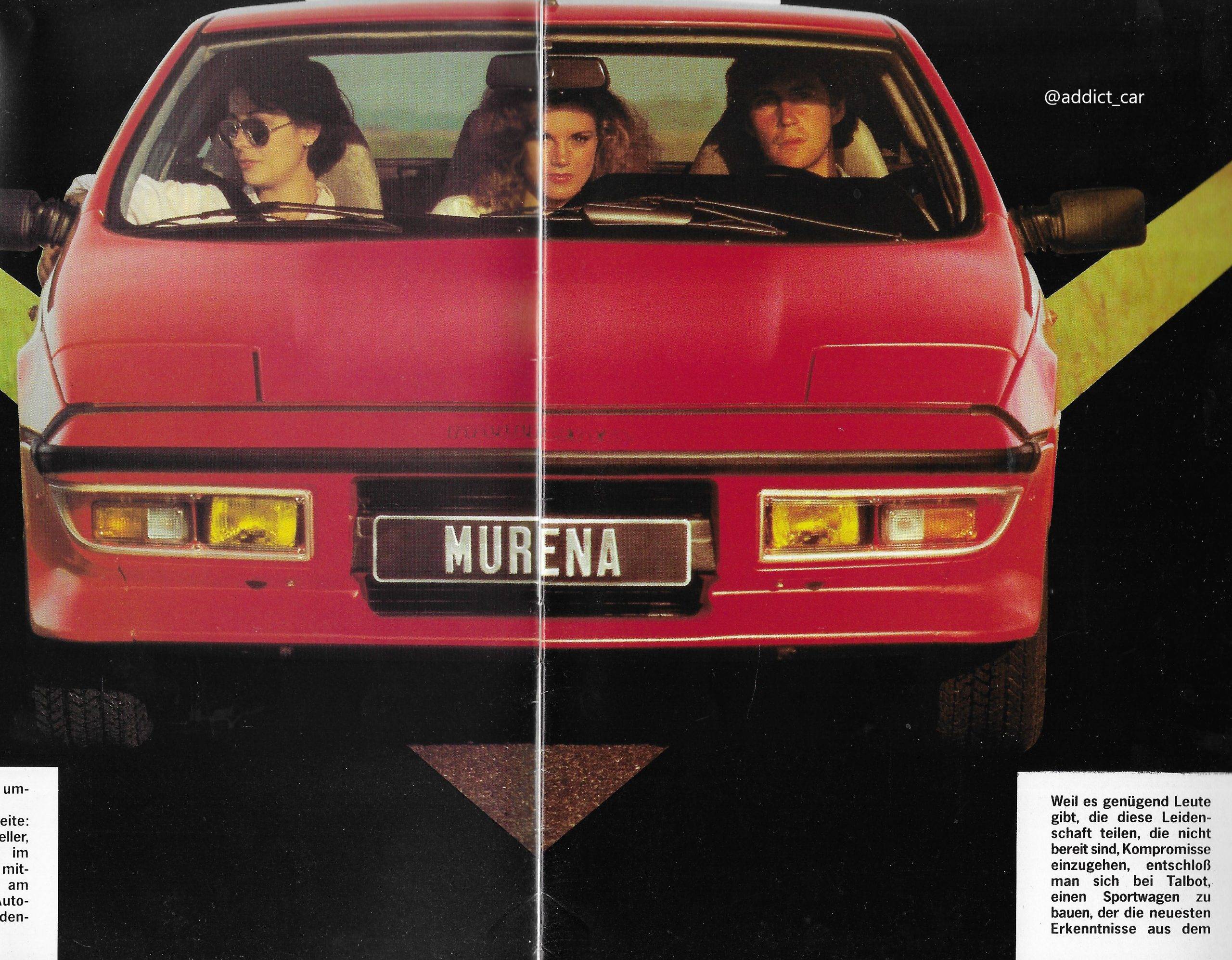 1983 MATRA TALBOT MURENA S - одна из 480 - АвтоГурман